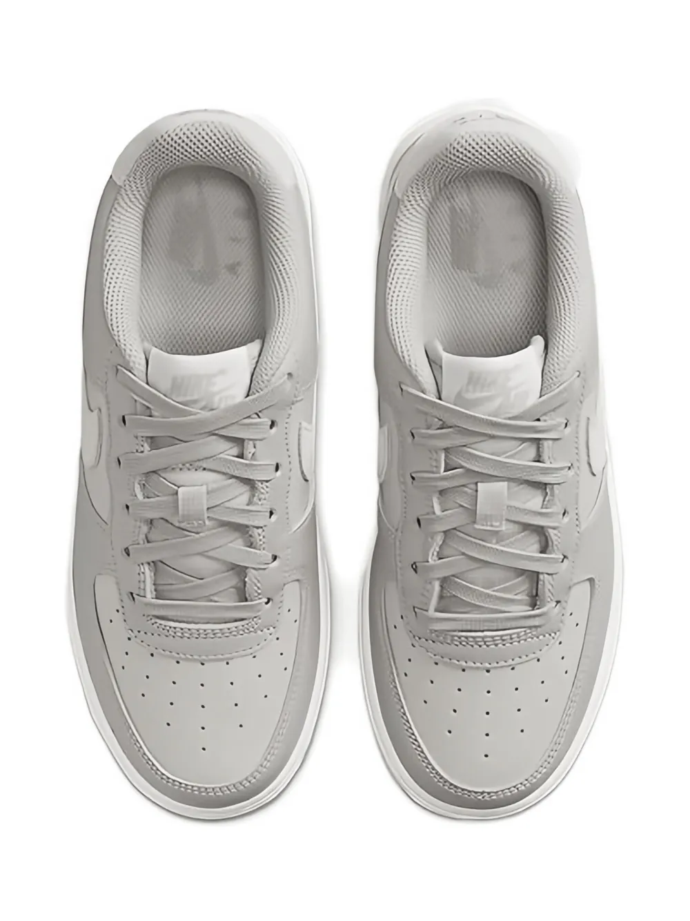 Nike Kids Air Force 1 "Light Bone Light Iron Ore Summit White" sneakers Grey