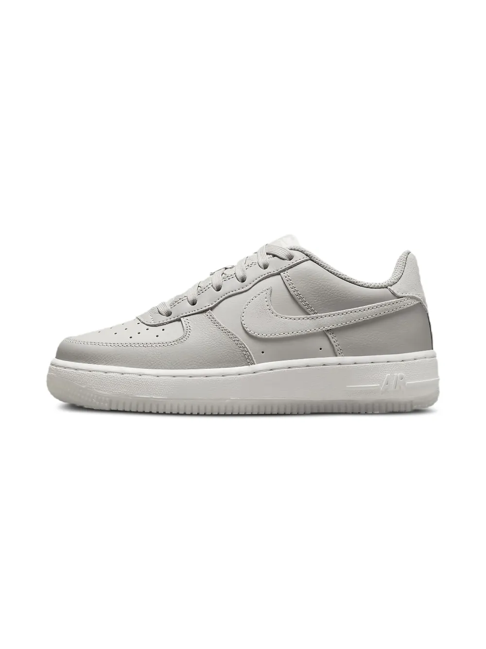 Nike Kids Air Force 1 "Light Bone Light Iron Ore Summit White" sneakers Grey