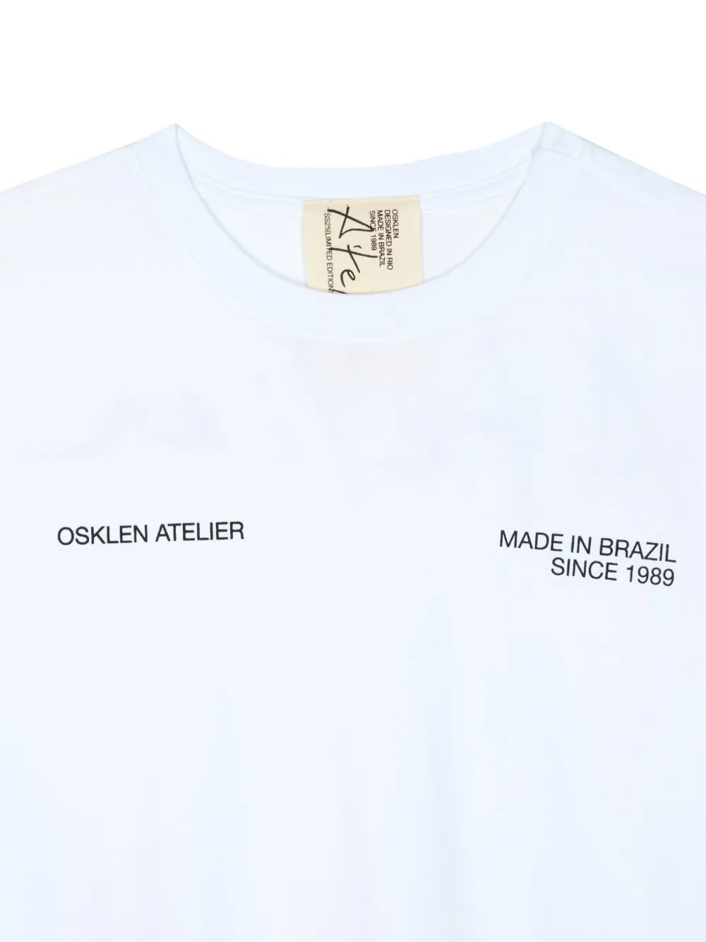 Osklen T-shirt met logoprint Wit