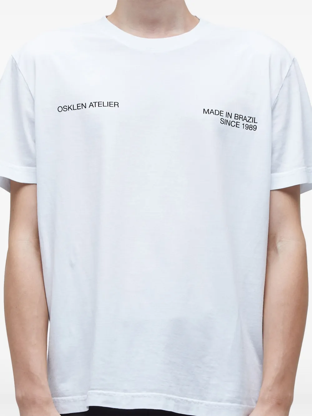Osklen T-shirt met logoprint Wit