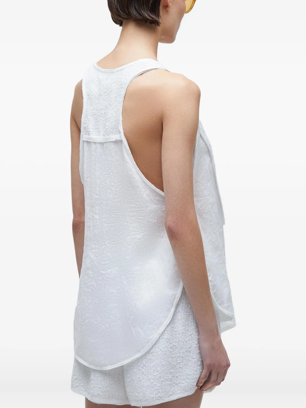 Osklen sequin-embellished top | Vests & Tank Tops | Image 2