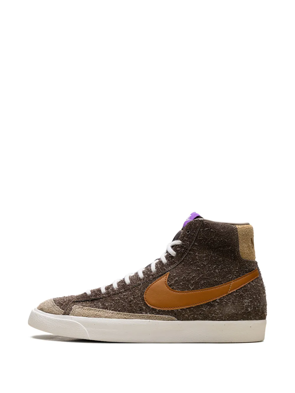 Nike Blazer Mid 'Dark Chocolate Tan-Purple" sneakers Bruin