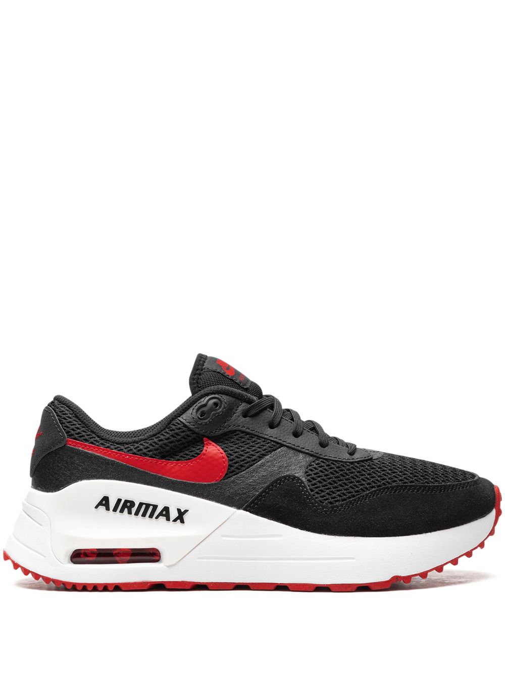 Nike Air Max System "Black University Red White" sneakers Zwart