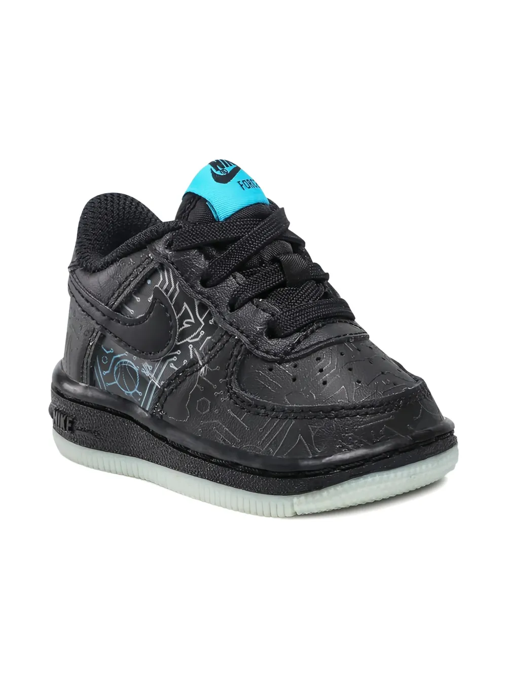Nike Kids Force 1 "Black" sneakers Zwart