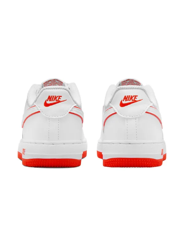 Nike Kids White Sneakers with Red Lettering Nike Kids Air Force 1 Low  main image 4