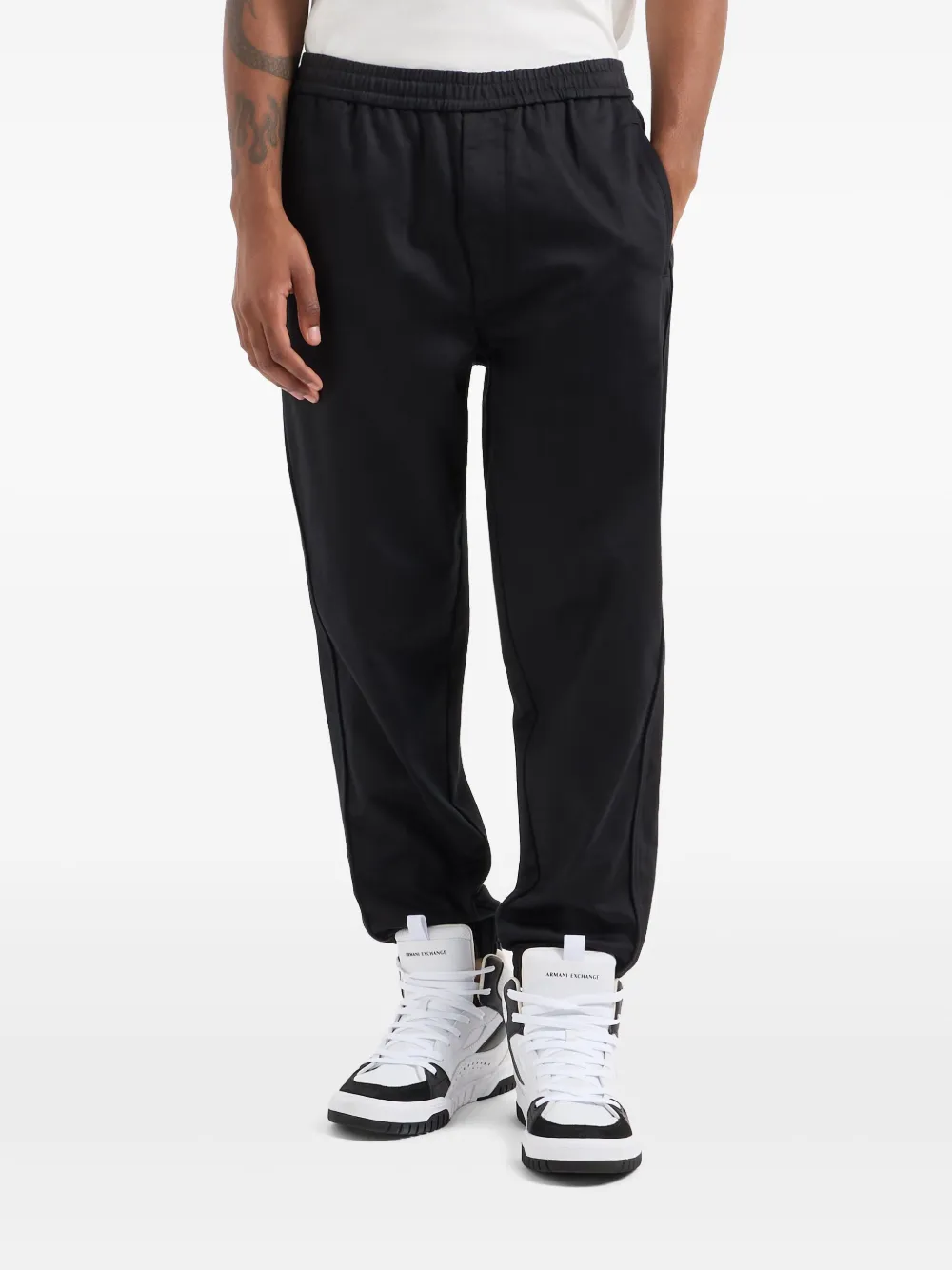 Armani Exchange Straight broek Zwart