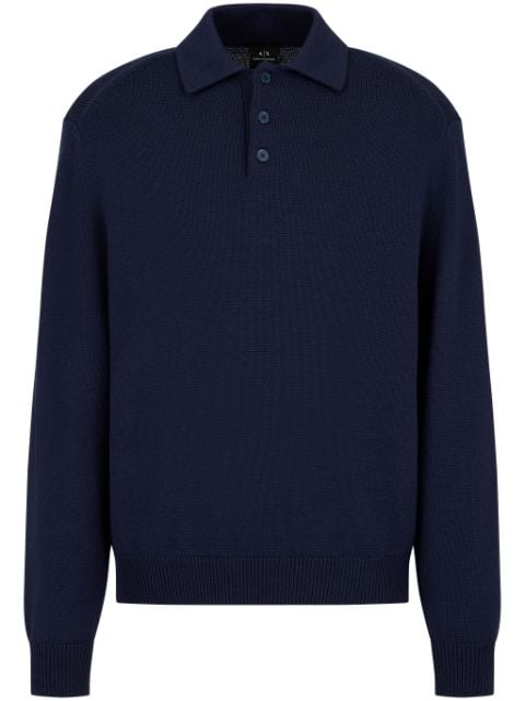 Armani Exchange long-sleeve polo shirt 