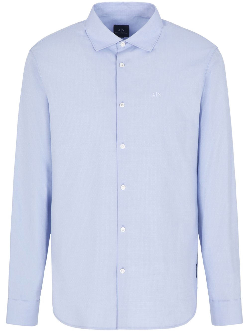 Armani Exchange logo-embroidered shirt - Blue