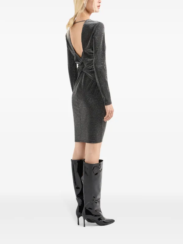 armani silver dress Armani Exchange