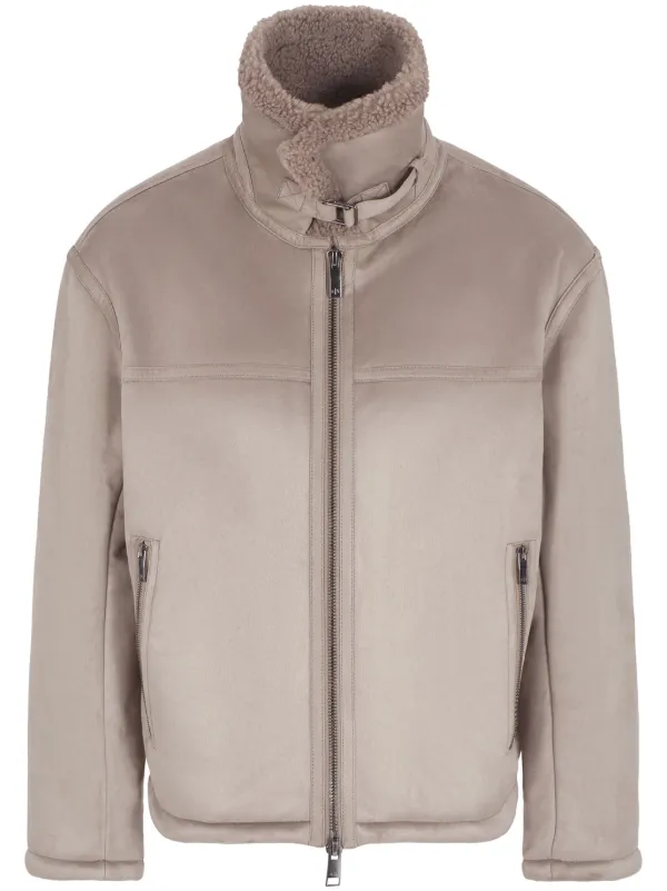 ジャケット・アウター ARMANI EXCHANGE - sheepskin flare coat undefined