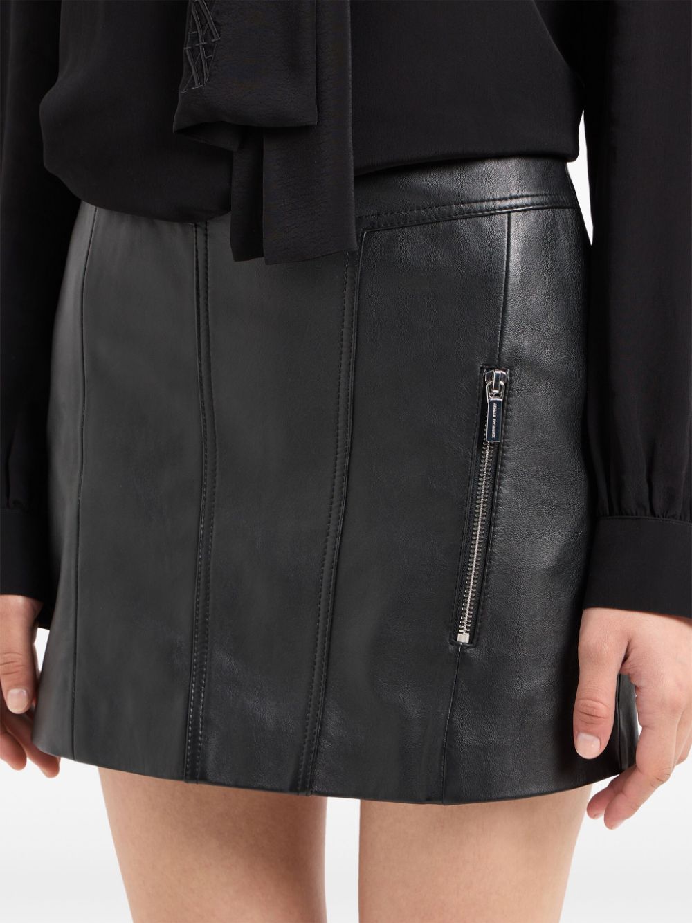 Armani Exchange leather mini skirt Women