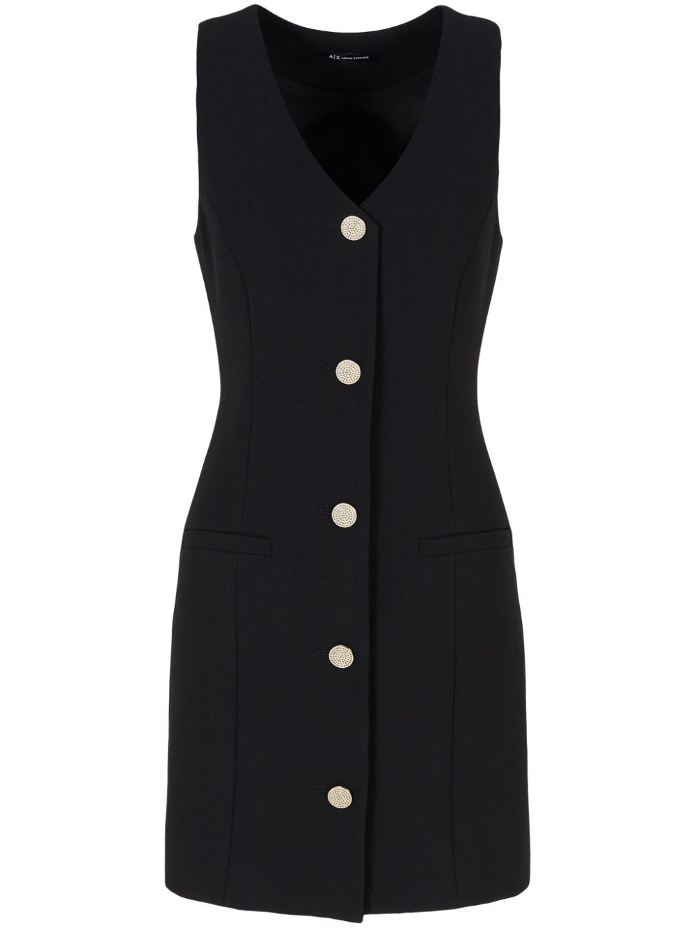 button-up sleeveless dress