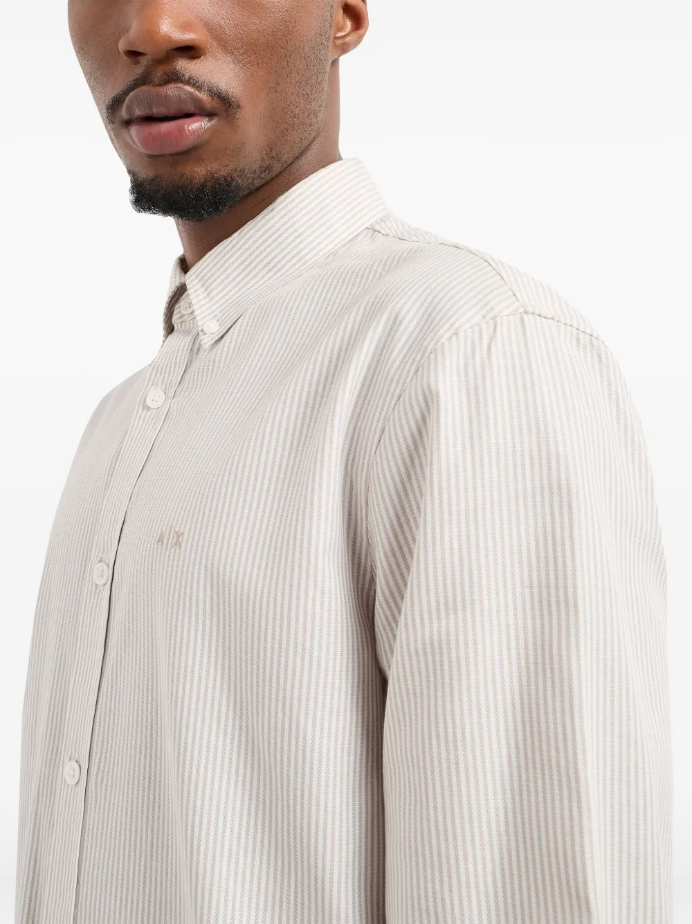 Cheap Armani Exchange logo-embroidered shirt Men
