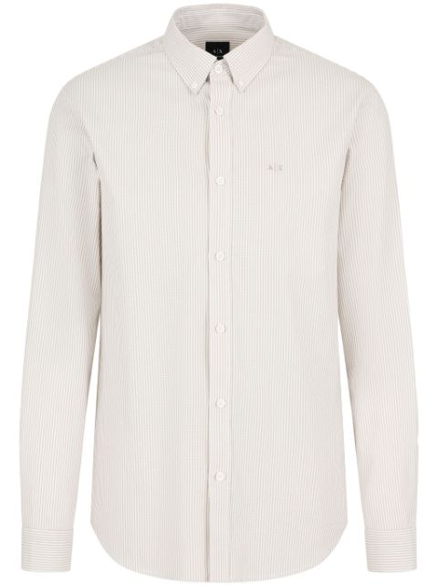 Armani Exchange logo-embroidered shirt Men