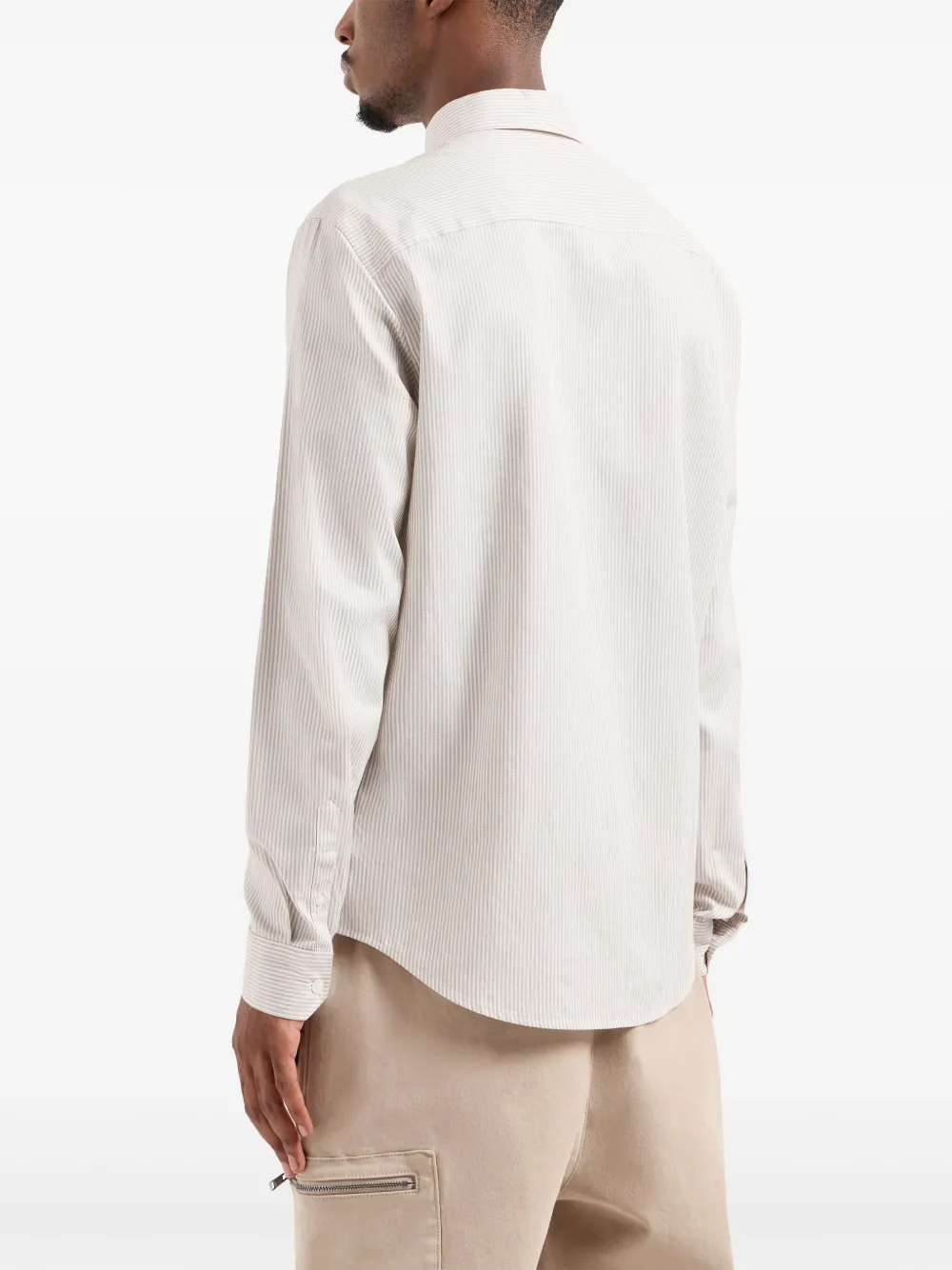 Cheap Armani Exchange logo-embroidered shirt Men
