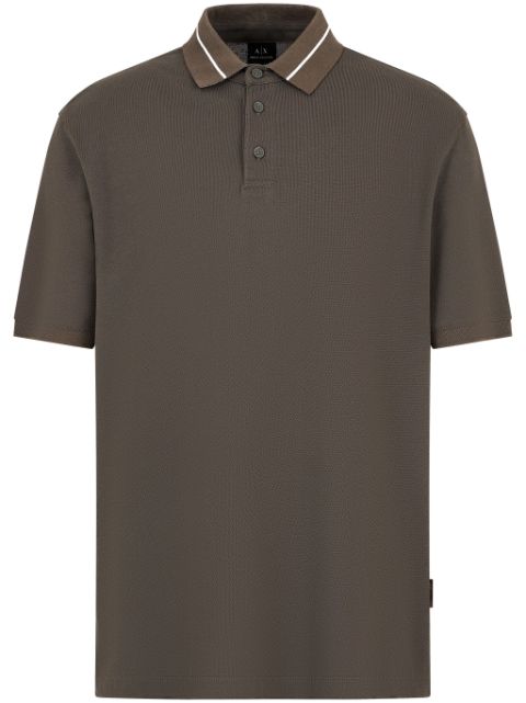 Armani Exchange logo print-detailing polo shirt Men