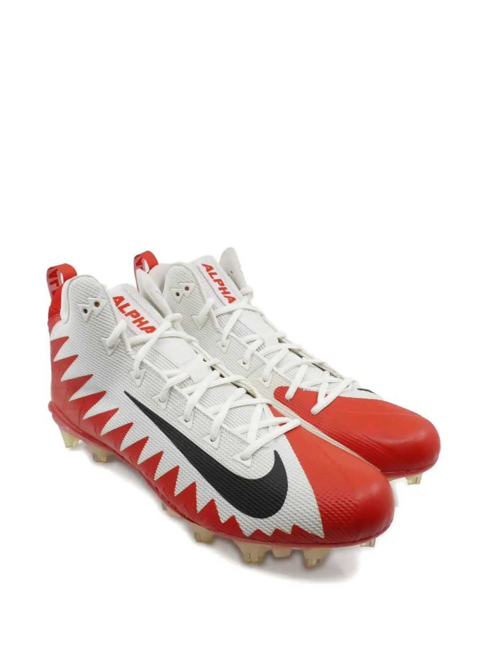 Nike Alpha Menace Pro "red" Cleats In Brown