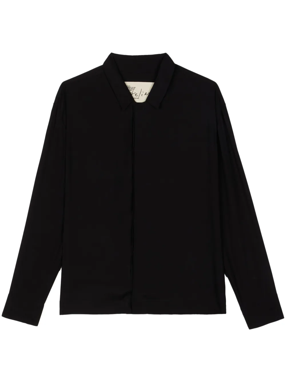 Osklen Camisa de seda | Preto | Image 1