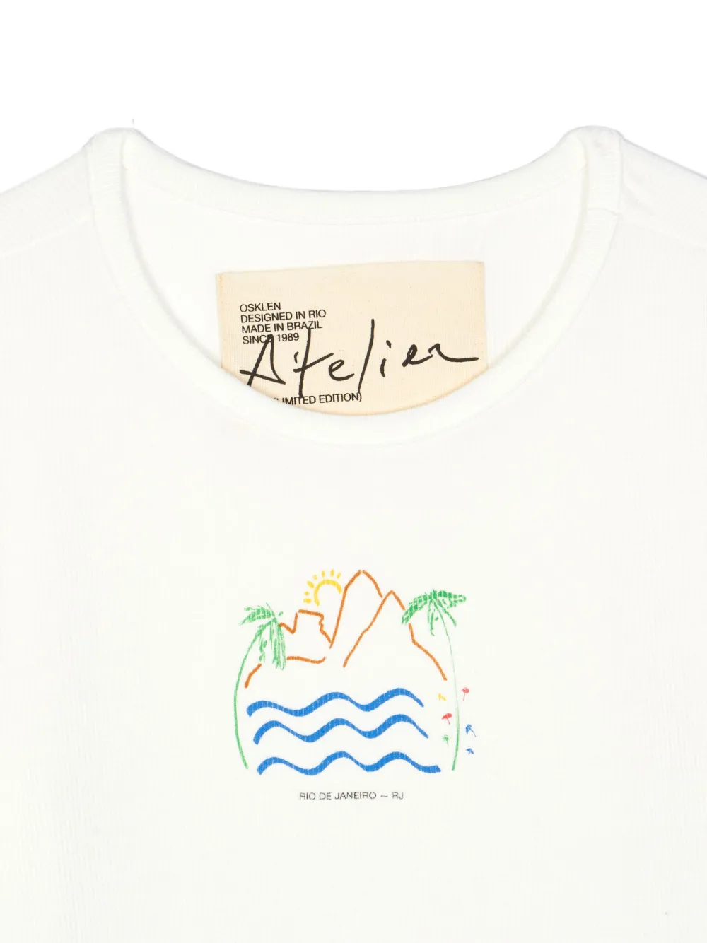 Osklen T-shirt met print Wit
