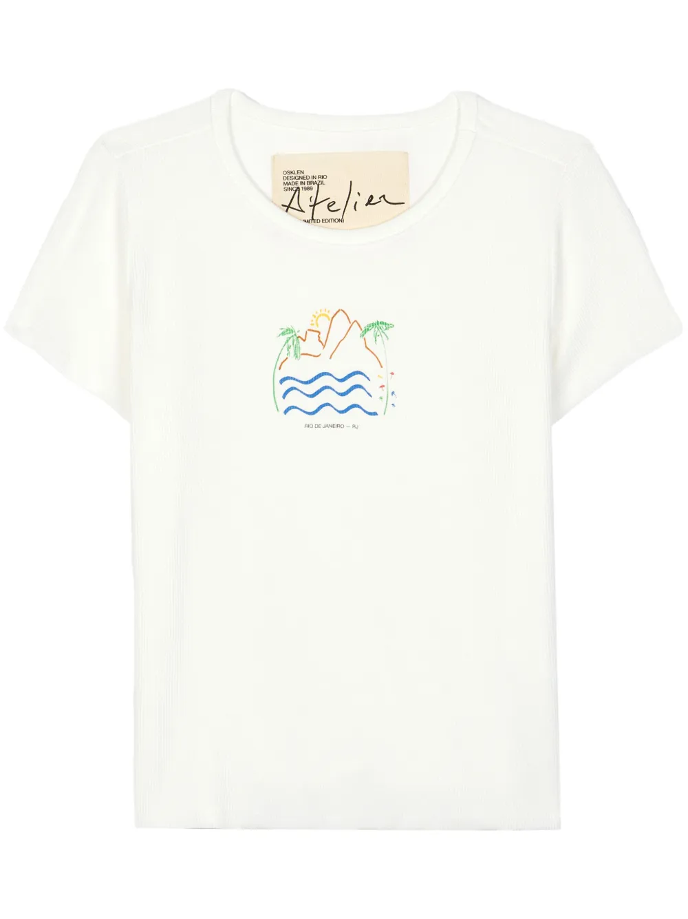 Osklen T-shirt met print Wit
