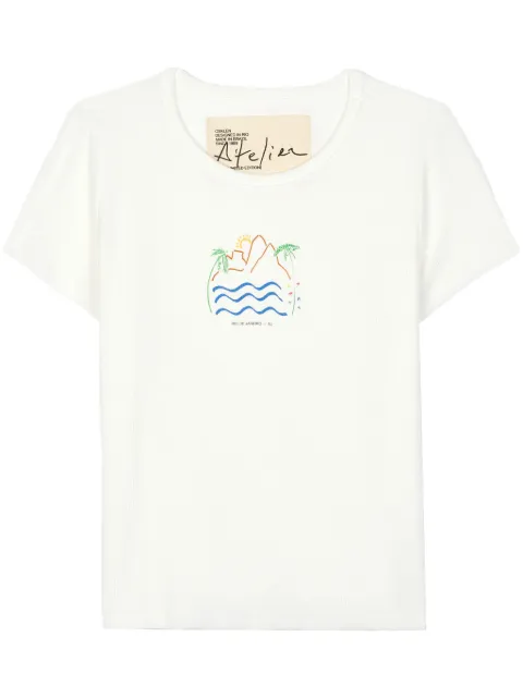 Osklen illustration-style print T-shirt