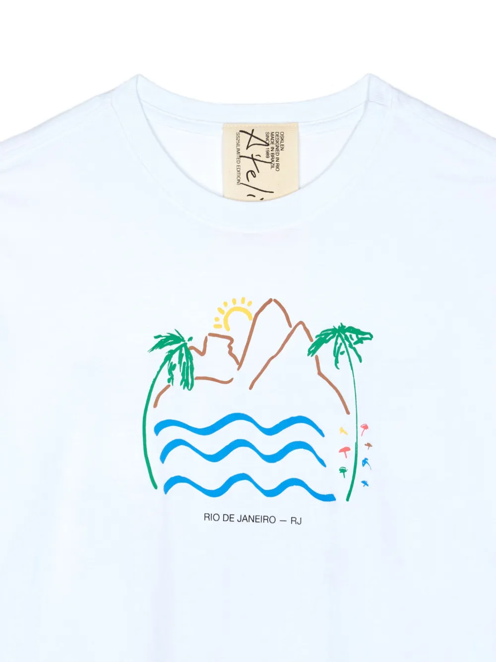 Osklen T-shirt met print Wit