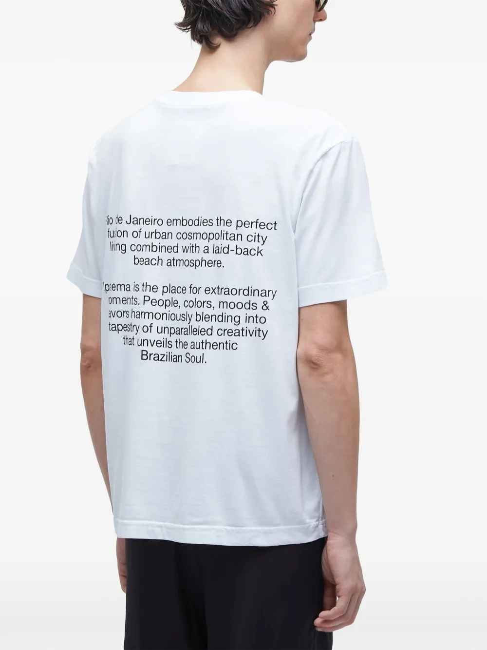Osklen T-shirt met print Wit