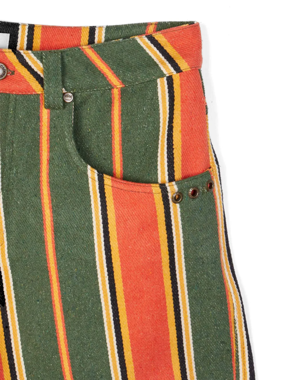 Osklen Gestreepte bermuda shorts Groen