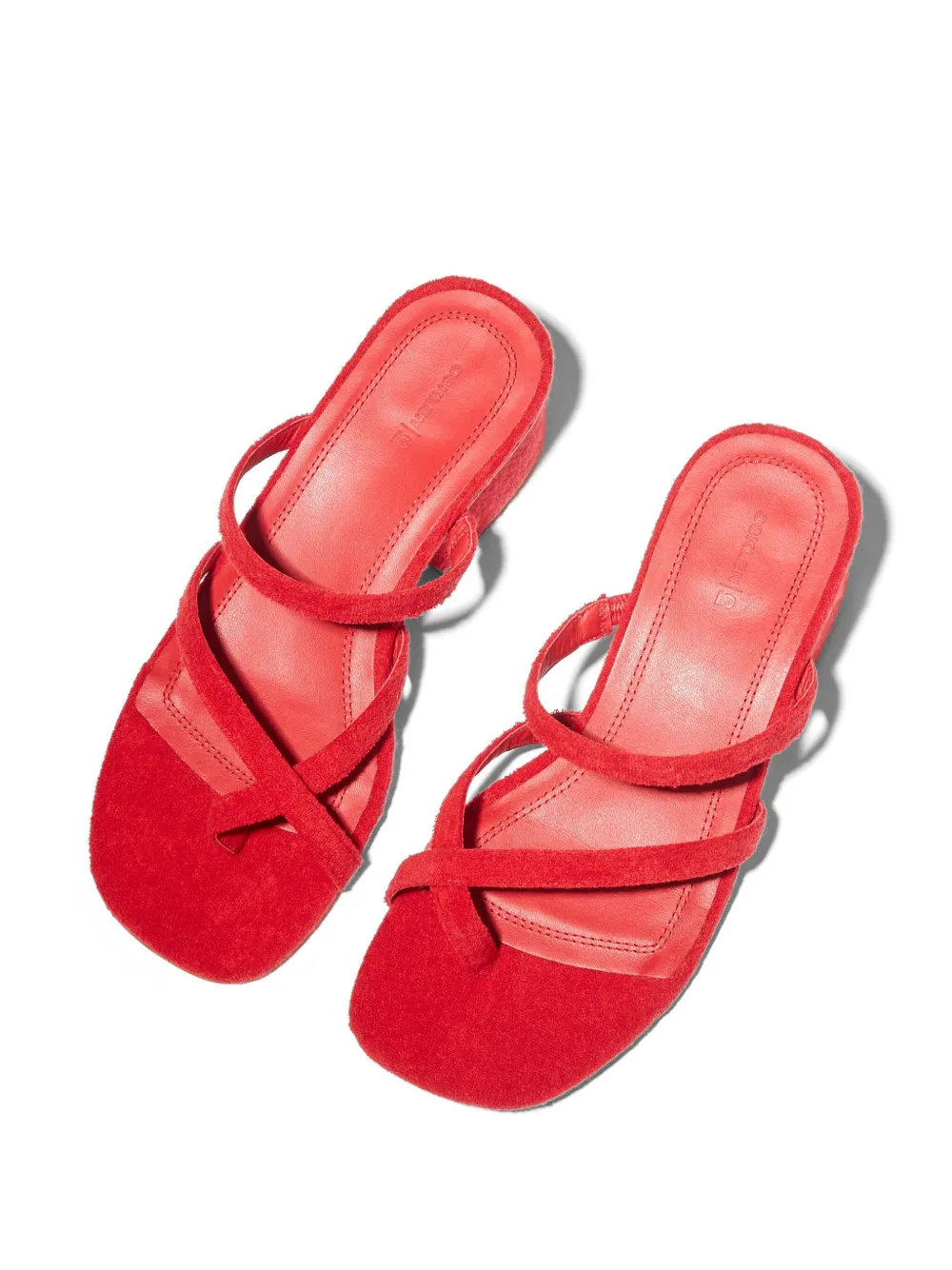 Osklen terry-cloth sandals Red