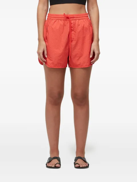 Osklen micro-perforated drawstring shorts