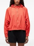 Osklen hooded micro-perforated jacket - Orange