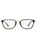 Gucci Eyewear logo-print rectangle-frame glasses - Brown