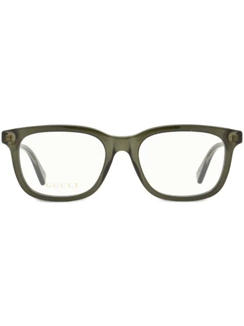 Gucci Eyewear logo-plaque rectangle-frame glasses