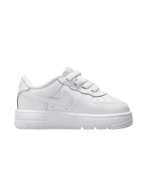 Nike Kids Force 1 Low EasyOn "White/White/White" sneakers