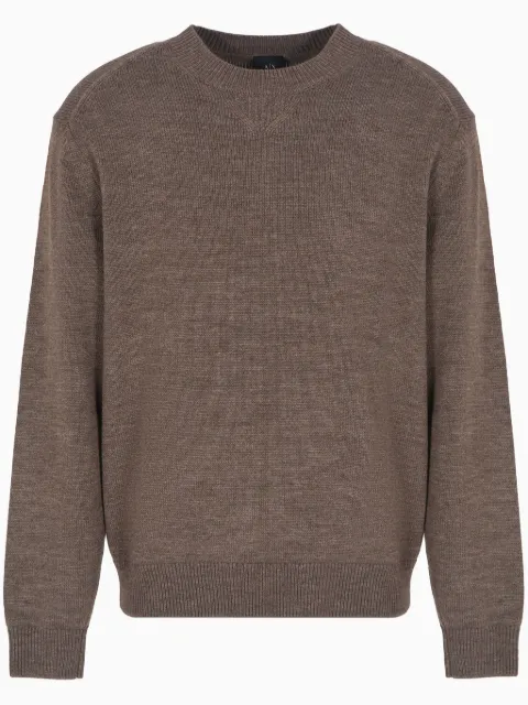 Armani Exchange suéter con cuello redondo