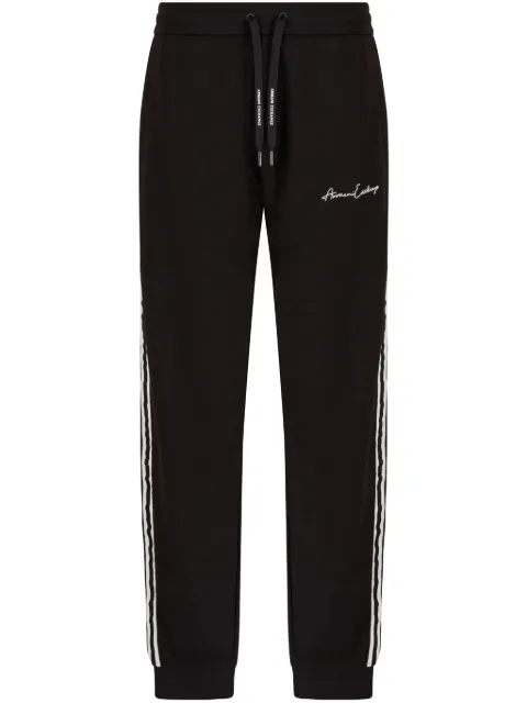 Armani Exchange logo-embroidered track pants