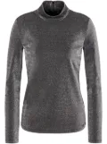 Armani Exchange mock-neck top - Silver