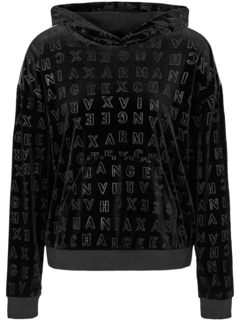 Armani Exchange monogram hoodie Women