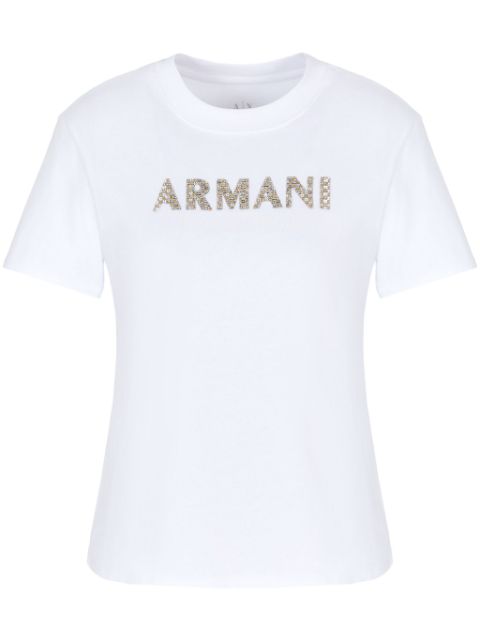 Armani Exchange logo-applique detailing t-shirt Women