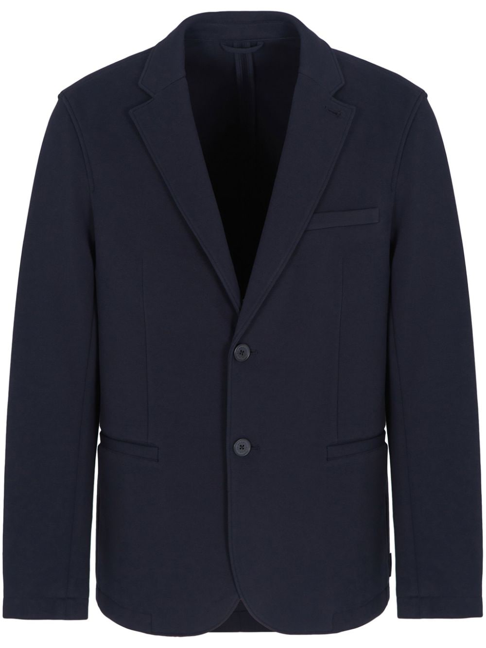 Armani Exchange Single-breasted Blazer In Blue