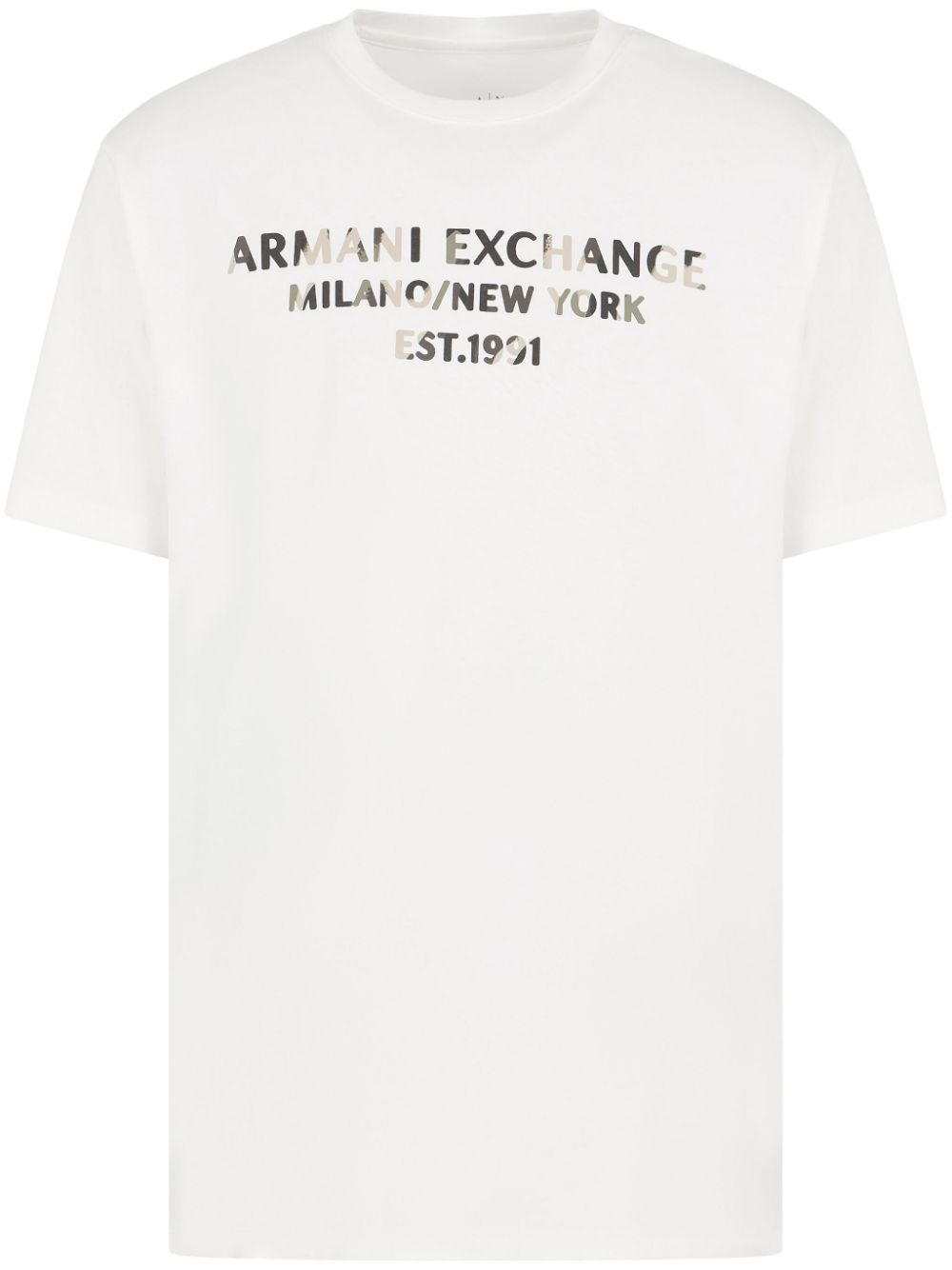 Armani Exchange logo-print T-shirt - White