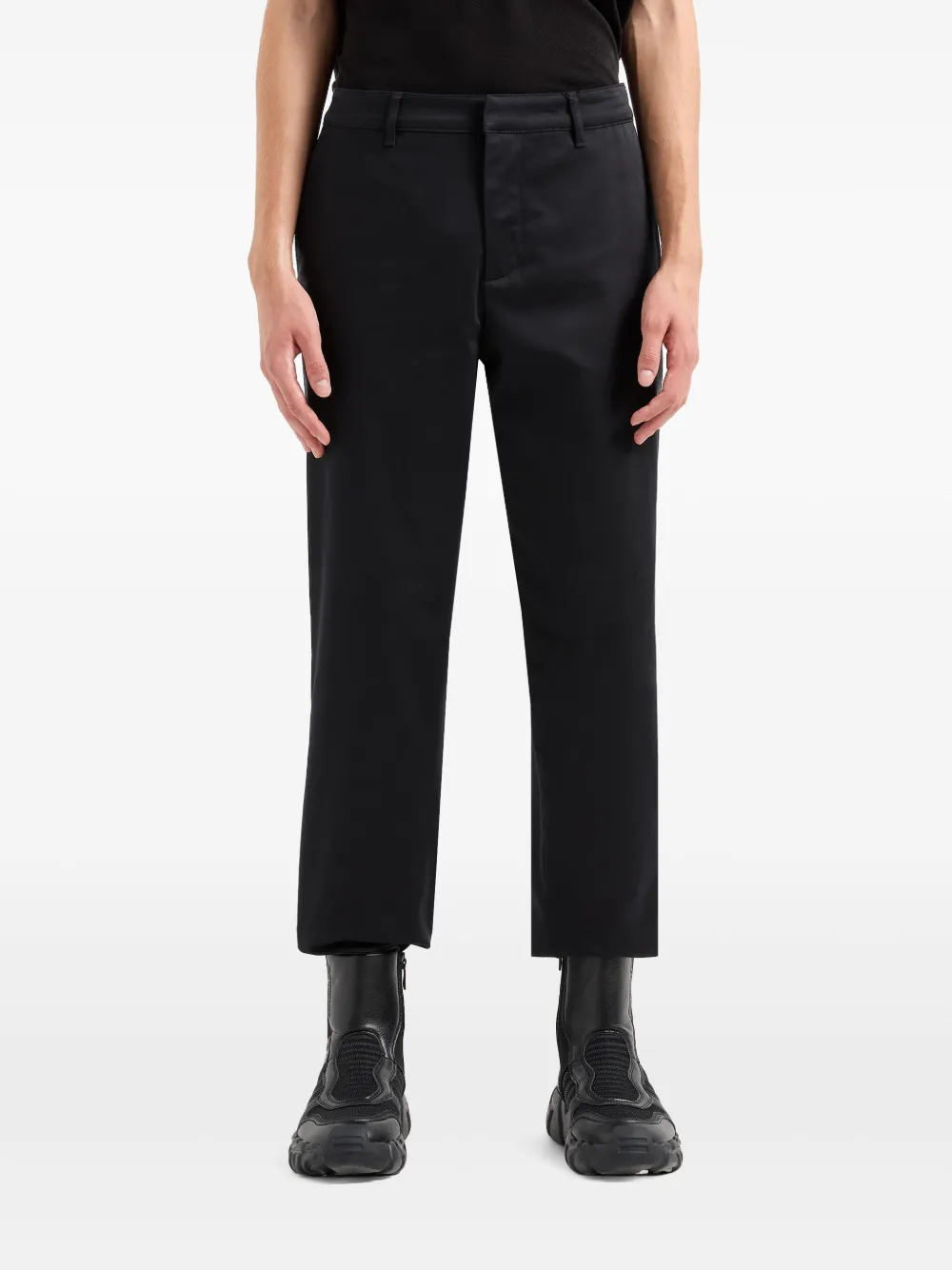 Armani Exchange Straight broek Zwart