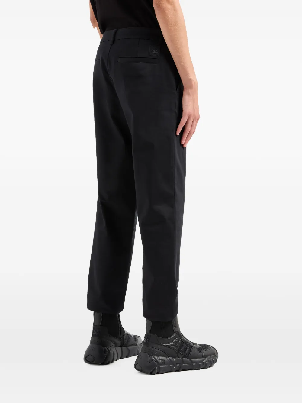 Armani Exchange Straight broek Zwart