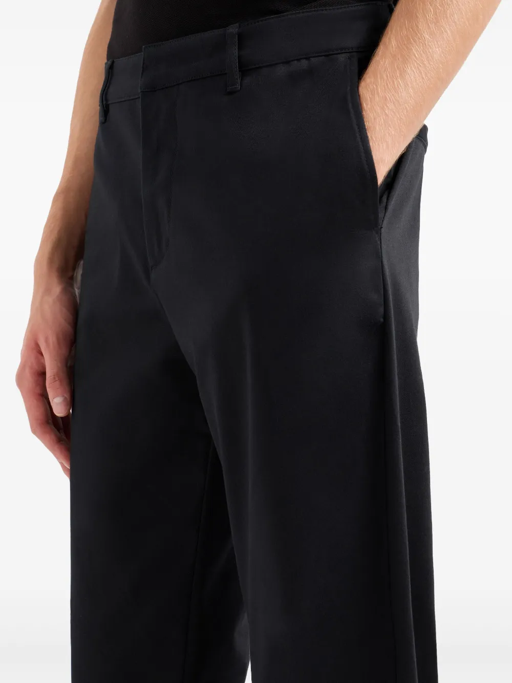 Armani Exchange Straight broek Zwart