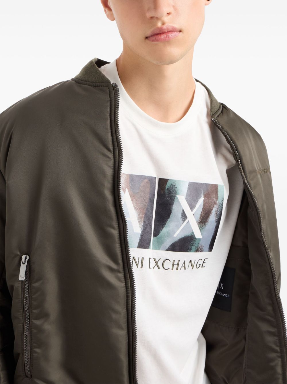 Armani Exchange logo-print t-shirt Men