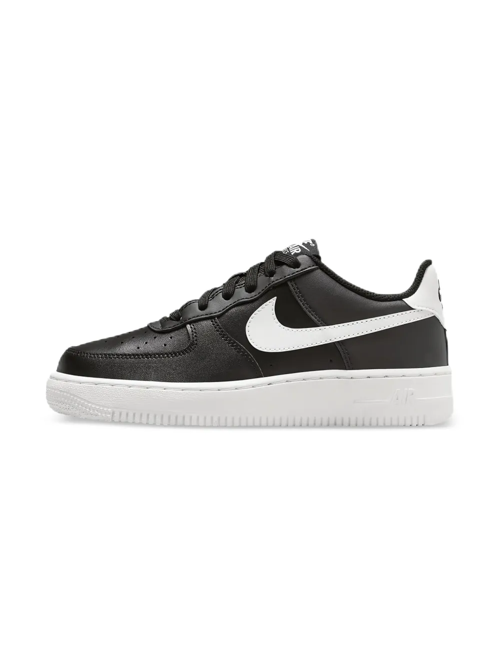 Nike Kids Air Force 1 "White" sneakers Zwart
