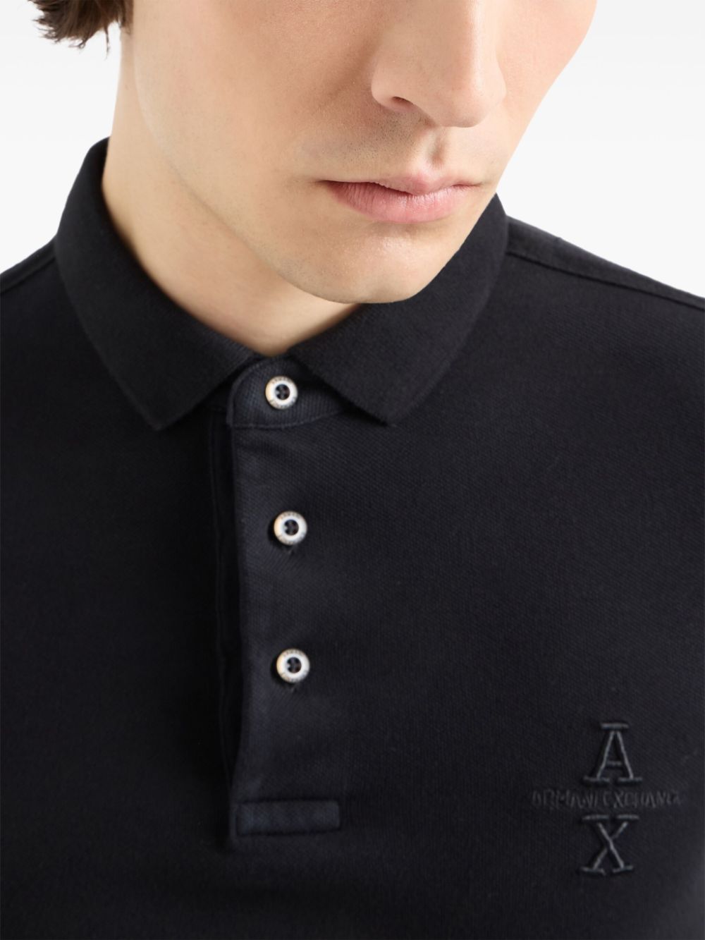 ARMANI EXCHANGE LOGO刺绣POLO衫 