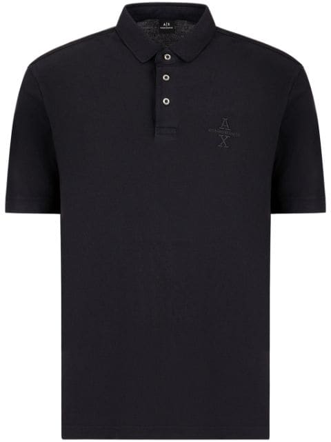 Armani Exchange logo-embroidered polo shirt 