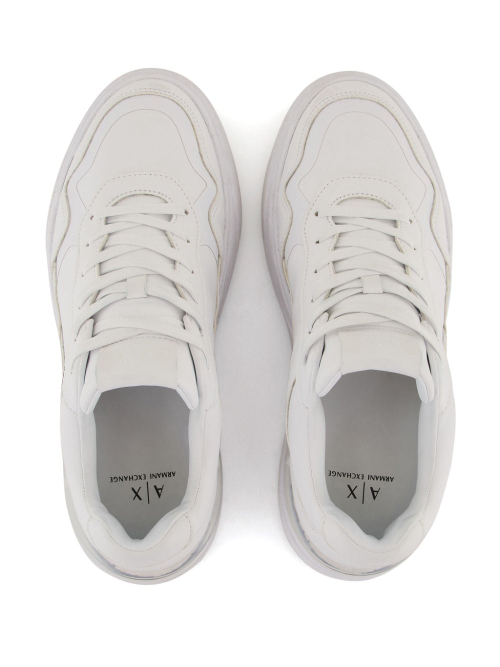 Armani Exchange logo-print sneakers White