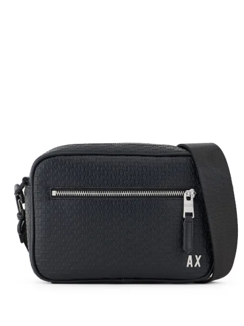 Armani Exchange monogram-debossed messenger bag 